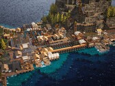 Una imagen que muestra una isla en Whiskerwood, ahora con un 50% de descuento en Steam.