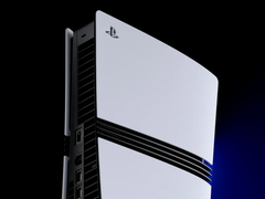 Un render de la parte trasera de la consola PlayStation 5 Pro de Sony