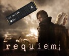 Se muestra el banner de Resident Evil Requiem con el SSD de PS5