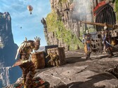 Una imagen en la que aparecen Styx y sus enemigos en «Styx: Shards of Darkness», ahora con un 93 % de descuento en Steam.