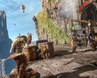 Una imagen en la que aparecen Styx y sus enemigos en «Styx: Shards of Darkness», ahora con un 93 % de descuento en Steam.