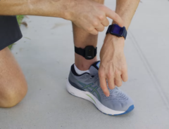 La Evolve MVMT (en la imagen) está diseñada para llevarse en el tobillo. (Fuente de la imagen: Evolve)