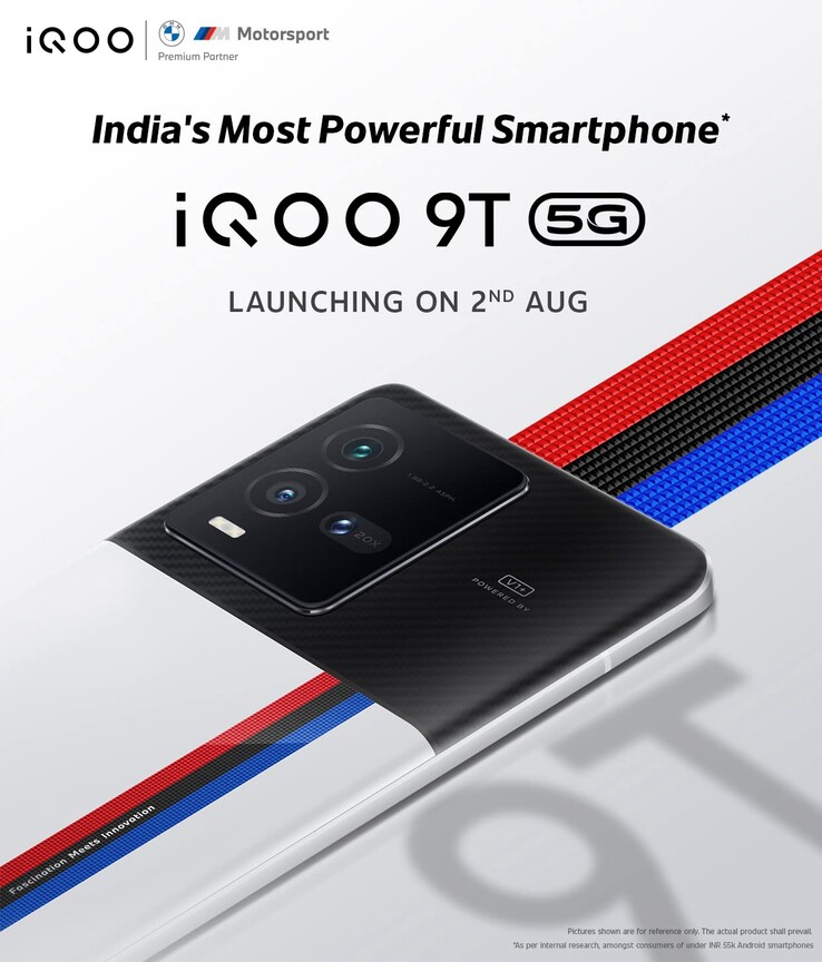 iQOO promociona su 9T como un nuevo smartphone insignia de AnTuTu. (Fuente: iQOO)