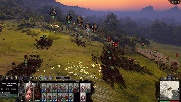 Una imagen que muestra una batalla en Total War: Three Kingdoms.