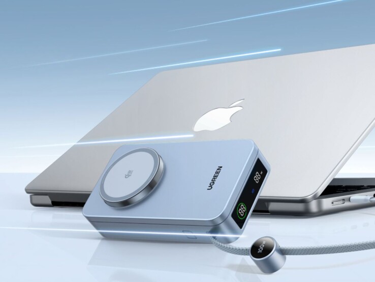 El banco de energía multifuncional Ugreen MagFlow Qi2 25W. (Fuente de la imagen: Ugreen, editado)