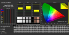 ColorChecker antes de la calibración