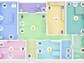 La nueva interfaz de SmartThings: un plano en 3D que muestra todos sus gadgets conectados (Fuente: Samsung)