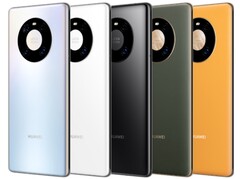 El Huawei Mate 40 Pro viene en plata mística, blanco, negro, verde oliva y amarillo girasol. (Fuente de la imagen: Huawei)