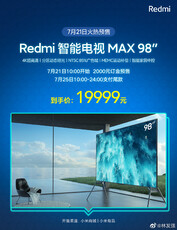 Redmi Max 98 promo. (Fuente de la imagen: Redmi TV)