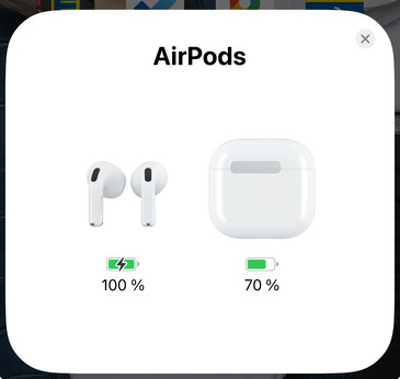 Cuando se abre la funda, aparece una ventana emergente en el iPhone.
