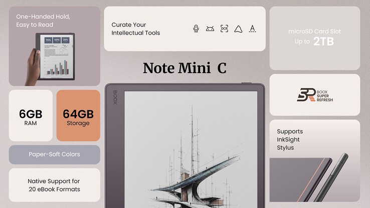 El Boox Note Mini C funciona con Android 16 y es totalmente compatible con las aplicaciones de Google Play Store.