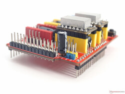 CNC-Shield con un condensador para desactivar el reinicio automático