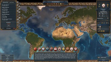 En la imagen: Una captura de pantalla de juego de Europa Universalis IV.
