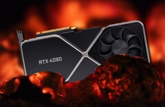 El supuesto TGP de la GeForce RTX 4090 es de 600 W de temperatura. (Fuente de la imagen: Nvidia (RTX 3090)/Unsplash - editado)