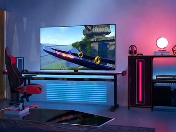Samsung QN90C QLED TV de 85 pulgadas en sala de juegos (Fuente de la imagen: Best Buy)