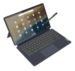 El nuevo Lenovo Chromebook Duet 5 se basa en la fórmula del éxito del original añadiendo una gran pantalla OLED de 13,3 pulgadas.(Imagen: Lenovo)