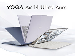 La Yoga Air 14 Ultra Aura está disponible en varias opciones de color.