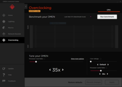 Omen Command Center: overclocking