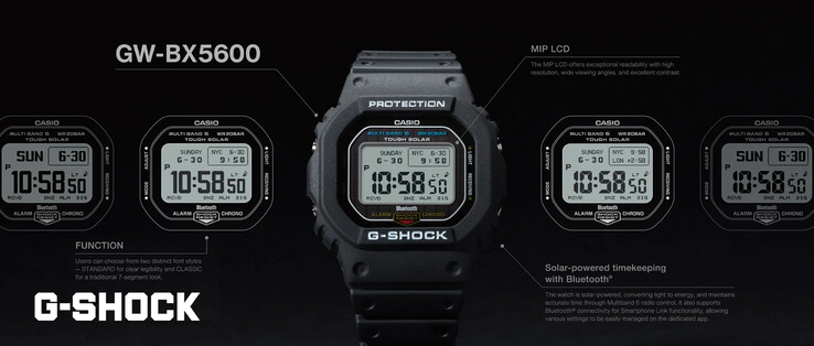 Una imagen de marketing filtrada que confirma algunas especificaciones del próximo Casio G-Shock GW-BX5600. (Fuente de la imagen: Reddit)