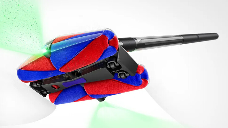 El cabezal del cepillo de la Dyson PencilVac tiene cuatro Fluffycones. (Fuente de la imagen: Dyson)