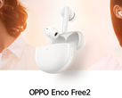 Los nuevos capullos Enco Free2. (Fuente: OPPO)