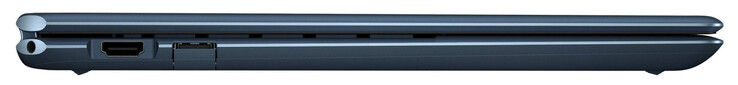 Lado izquierdo: Audio combo, HDMI, USB 3.2 Gen 2 (USB-A)