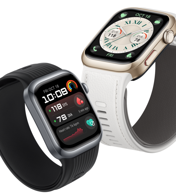 Las versiones negra (izquierda) y dorada (derecha) del reloj inteligente Huawei Watch D2. (Fuente de la imagen: Huawei)