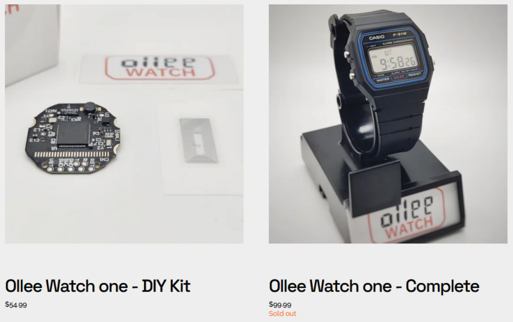 El Ollee Watch mod puede adquirirse por separado, o puede conseguir el reloj pre-modificado por 99,99 dólares. (Fuente de la imagen: Ollee Watch)