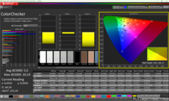 Calman ColorChecker antes de la calibración