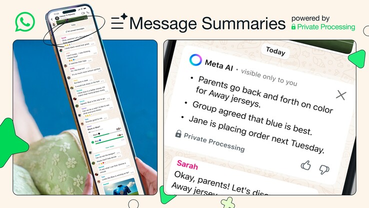 Resúmenes de mensajes de WhatsApp. (Fuente de la imagen: WhatsApp)