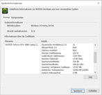 Información del sistema Nvidia