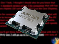 Las CPU Zen 7 de consumo se basarán en un nuevo zócalo AM6 para ordenadores de sobremesa. (Fuente de la imagen: AMD, La ley de Moore ha muerto, editado)