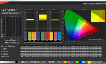 Precisión del color (perfil: Estándar, espacio de color de destino: sRGB)