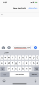 Uso del teclado Apple predeterminado en modo vertical