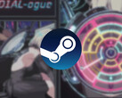 D1AL-ogue fue desarrollado por un pequeño equipo de estudiantes. En la imagen: imagen de portada editada del juego con el logotipo de Steam en la parte superior.