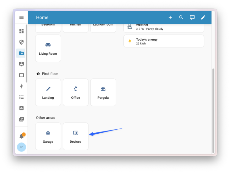 Hay una nueva página de Dispositivos con el Asistente Doméstico 2026.1. (Fuente de la imagen: Asistente Doméstico)