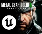 Banner del remake de Metal Gear Solid 3 con el logotipo de Unreal Engine (Fuente de la imagen: PlayStation Store, Epic Games con ediciones)