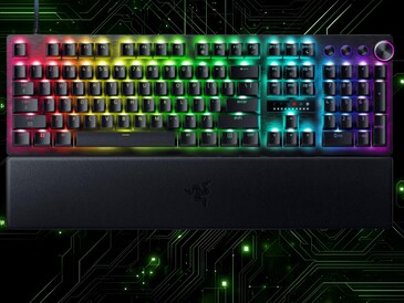 Teclado para juegos Razer Huntsman V3 Pro 8KHz negro de tamaño completo (Fuente de la imagen: Razer PR con modificaciones)