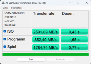 Prueba de copia AS SSD