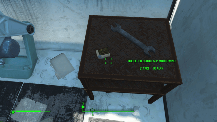La holocinta de The Elder Scrolls Morrowind en Fallout 4