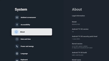 Estos televisores se saltan Android TV 12 y pasan directamente a Android 14. (Fuente de la imagen: usuario de Reddit roshis_Saha_Swopna)