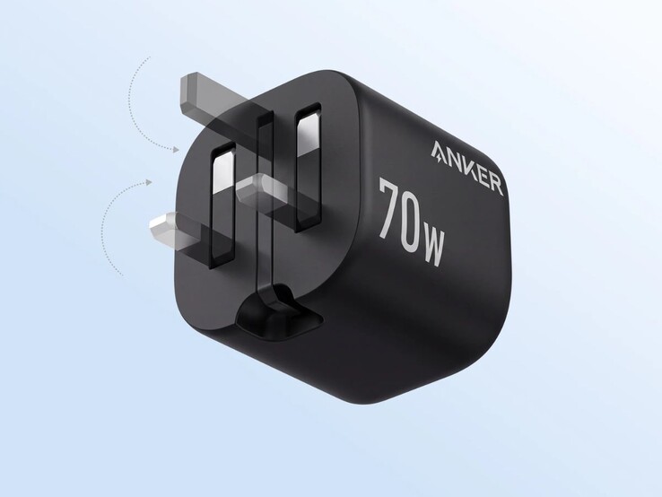 La versión británica del cargador Anker Zolo (70 W, 4 puertos)