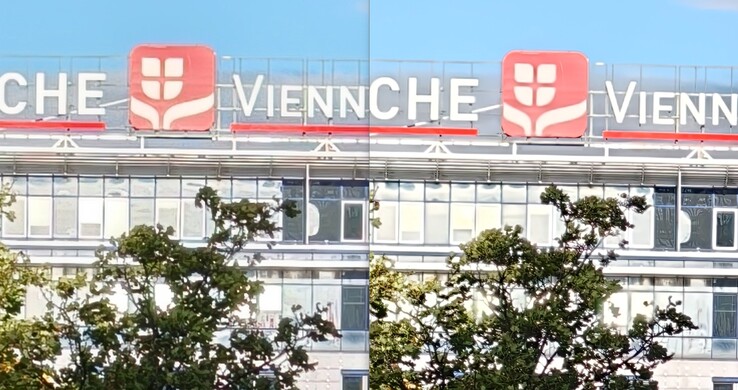 Una comparación crea (in)certeza: A la izquierda un recorte de la foto de 12MP, a la derecha de la imagen de 50MP.