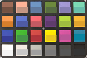 ColorChecker colores. Color de referencia en la mitad inferior de cada cuadrado.
