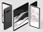 Estas imágenes filtradas de alta calidad ilustran el diseño del esperado Google Pixel Fold (Imagen: Front Page Tech)