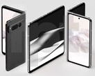 Estas imágenes filtradas de alta calidad ilustran el diseño del esperado Google Pixel Fold (Imagen: Front Page Tech)