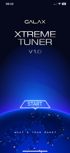 Xtreme Tuner Plus - pantalla de inicio