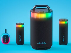 Los altavoces Bluetooth de la serie Party de JLab vienen con efectos de iluminación RGB, resistencia a salpicaduras y sonido personalizable. (Fuente de la imagen: JLab)