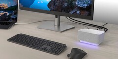 Logi Dock es una estación de acoplamiento y un altavoz. (Fuente de la imagen: Logitech)