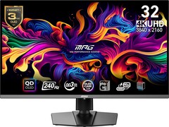 El MSI MPG 321URX es un monitor 4K QD-OLED de 32 pulgadas con una frecuencia de refresco de 240 Hz. (Fuente de la imagen: MSI/Amazon)